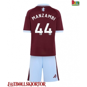 Aston Villa Johan Manzambi #44 Hemmakläder Barn 2026-27 Kortärmad (+ Korta byxor)